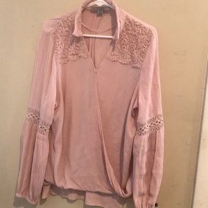 Women's Large blouse light pink